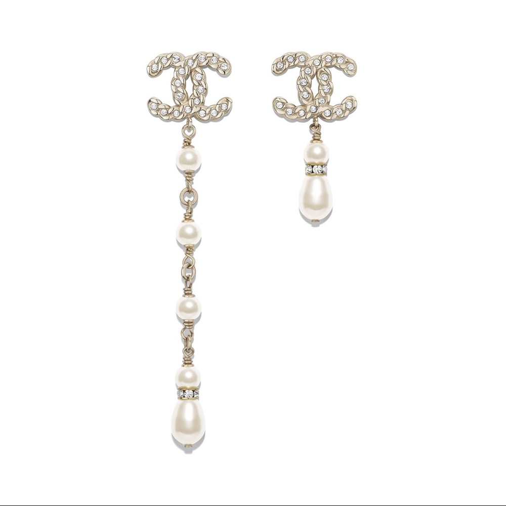 Chanel Pearl Drop Earrings